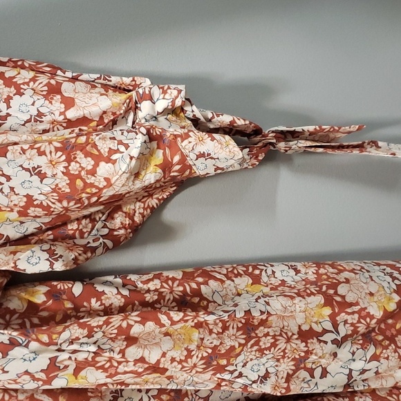 Cynthia Rowley NWT Puffed Raglan Three-quarter Sleeve Floral Top - Picture 5 of 6